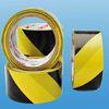 soft polyvinyl chloride speciality tape , black - yellow warning tape