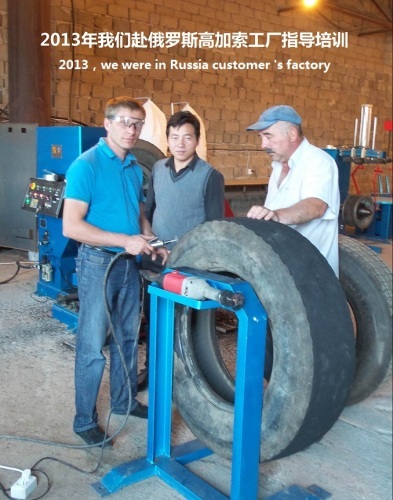 Russia customer-Shanghai Robin tire retreading equipment