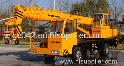 china wolwa homemade10 truck crane characteristic