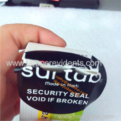 2014 Hot Sale Custom Tamper Proof Sealing Sticker