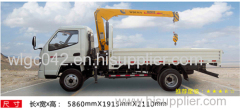 chinese diesel engine mini truck crane with economical electric motor