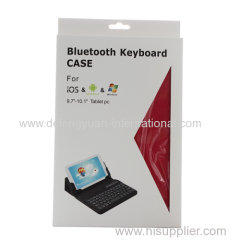 9.7-10 inches Detachable Universal Bluetooth ABS Keyboard With Leather Case for android and IOS windows