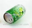 355ml Transparent PET Beverage Can / Juice Bottle With Aluminum Easy Open Lid