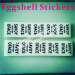 Manufacturer Supply Permanent Adhesive Destructible Vinyl Eggshell Stickers