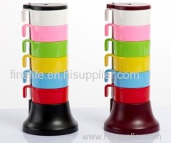 6 Color Rainbow Cups set for Houseware