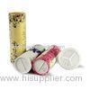 Gold stamping Paper Tube Packaging For Powder / Spice With Sieve Cover