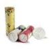 Gold stamping Paper Tube Packaging For Powder / Spice With Sieve Cover