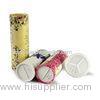 Gold stamping Paper Tube Packaging For Powder / Spice With Sieve Cover