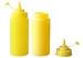 Food grade yellow plastic sauce bottles with Sauce Cap , squeeze sauce bottle