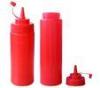 Eco friendly Pear - shaped PP products red tomato sauce Bottle FDA SGS