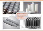 High Precision Industrial Cartridge Filters / Metal Stainless Steel Housing Filter