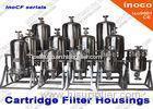 Carbon Steel Industrial Cartridge Filters / Liquid Filtration Systems CE ISO9001