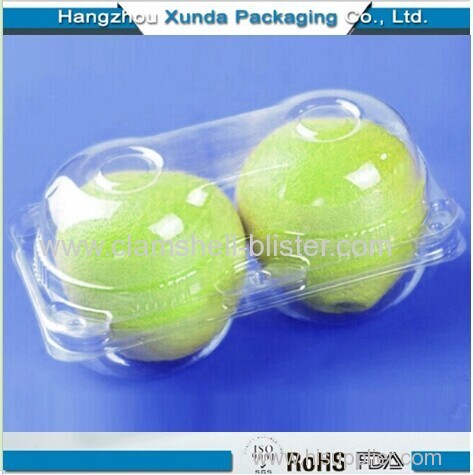Clamshell blister fruit packaging box