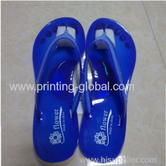 Strong adhesive and high gloss heat transfer film for slipper