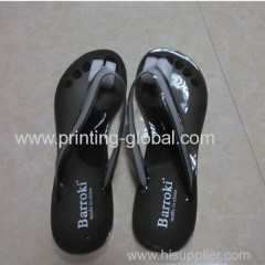 Strong adhesive and high gloss heat transfer film for slipper