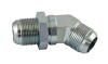 45° elbow JIC male 74° cone/ SAE o-ring boss L-series ISO 11926-3 fittings 1JO4-OG