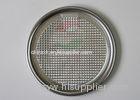 Round mini embossed aluminium foil lids , light weight easy open can lid