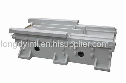Gray iron casting machine tool supporting