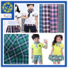 checked fabric for students' uniform dyed fabric
