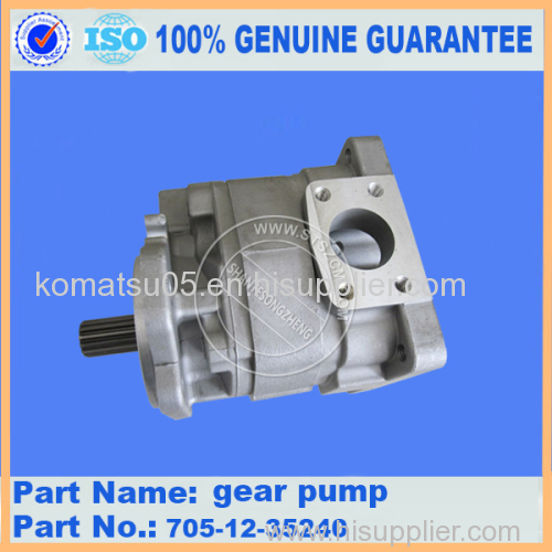 Komatsu Genuine Hydraulic Excavator Parts Gear Pump 705-12-35240 for PC420-3