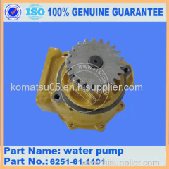 6251-61-1101 Water Pump for Komatsu PC400-8 Heavy Equipment Replacement