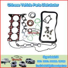 Full gasket set for chevrolet sail WULING N200 N300 B12 462 465 474 276