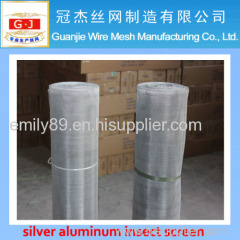 silver aluminum fly insect screen