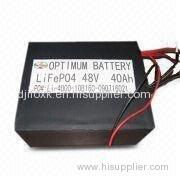 Motive Batteries, 48V to 40Ah for EV Car, No Memory Effects and Highly Efficient Charge