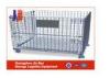 Folded Rolling Metal Steel Storage Cages For Warehouse / Workshops