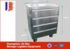 Customized Powder Coated Steel Garden Tool Storage Cabinets With 5 Drawers