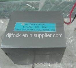 Deep cycle LiFePO4Lithium Phosphate Batteries 12V-45Ah for mini HEV start up