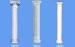 Classic White Decorative Roman Fiberglass Columns Smooth Home Use