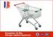 Professional European Supermarket Shopping Carts , 100L Four Wheeled Shopping Trolley