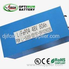 48V 80AH LiFePo4 Battery Pack For e-boat,Lithium Phosphate Batteries