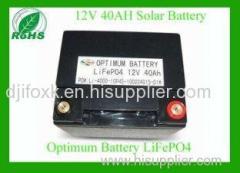 12V 40AH LiFePO4 Battery for Solar Power System,Solar Energy Storage Battery