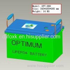 Deep cylce ups LiFePO4 battery pack 12V-100Ah with suitable BMS, charger and case