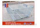 High Grade Warehouse / Supermarket Folding Steel Storage Cages Roll Container