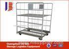 folding shopping anti - static Steel Logistics Trolley Warehouse Cart