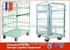 four sides supermarket steel Logistics Trolley Steel Roller Container