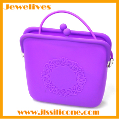Fashion Ladies Colorful Rubber Silicone Handbags