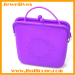 Silicone ladies handbags llace pattern