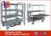 Four wheel Logistics Trolley 4 tier shelving unit For Warehouse / Cargo Cart