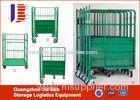 Industrial Transportation Moving Roller Container Wire Mesh Trolley