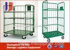 Foldable Industrial Rolling Warehouse Logistics Trolley With 4 Wheel