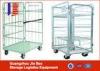 Three Sides Rolling Folding Mobile Storage Trolley Logistic Trolley ISO9001