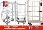 Customized Four Wheel Steel Roller Storage Containers For Industry