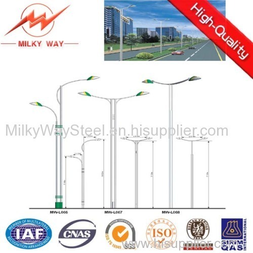 12m round street light pole