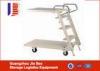 Mobile Warehouse Safety Truck Step Ladder White / Blue / purple