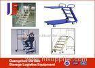 Customized Steel Mobile Platform Truck Step Ladder / Trolley For Order Picker