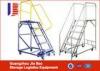 Folding Single Side Metal Red Truck Step Ladder For Warehose / Supermarket